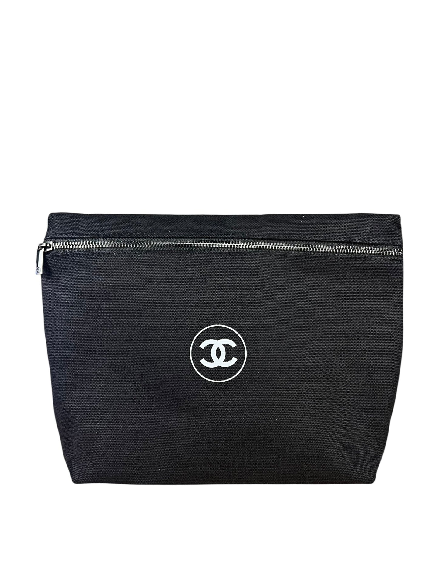 Chanel CC Beauty Line Canvas Zip Pouch