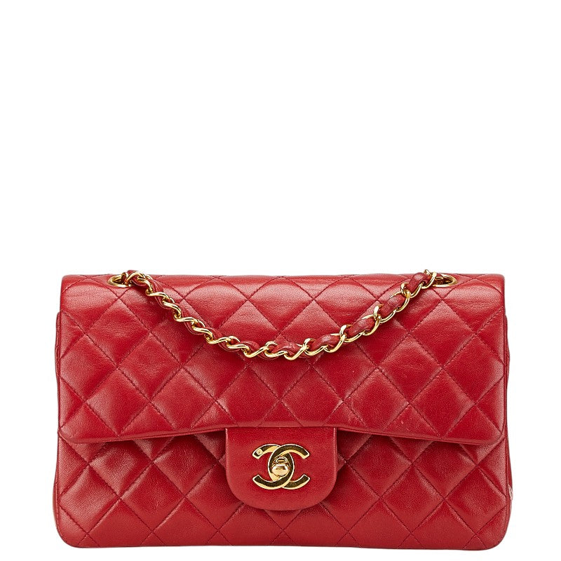 Chanel Matelasse 23 Double Flap Lambskin Shoulder Bag
