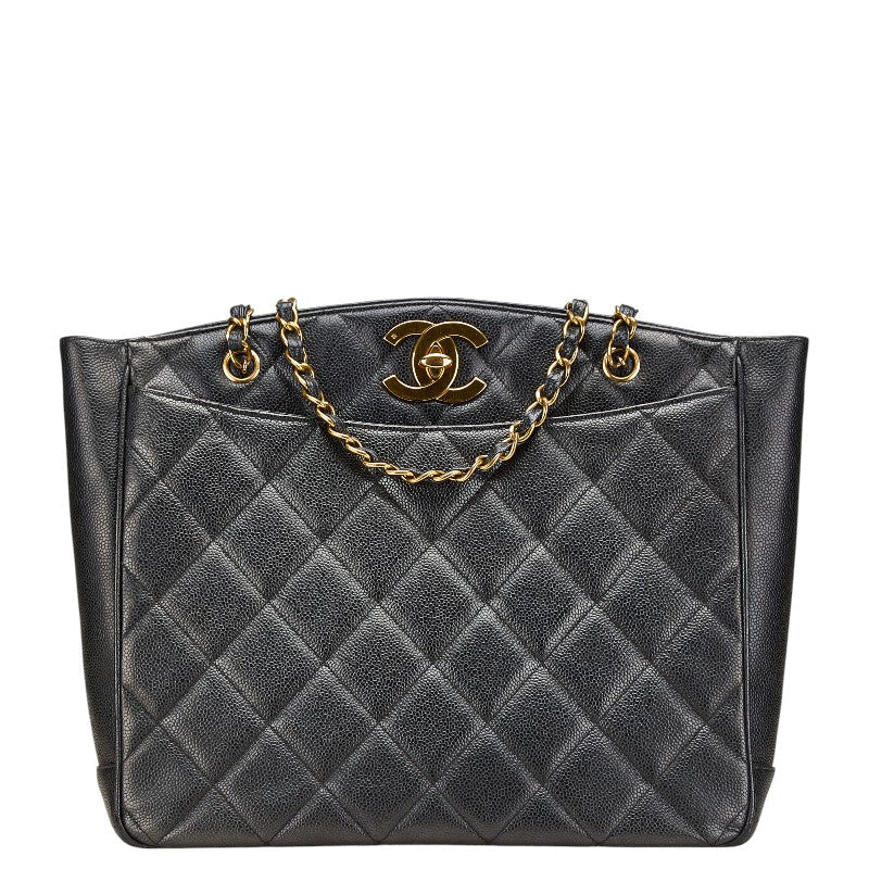 Chanel Coco Mark Matelasse Caviar Skin Shoulder Bag