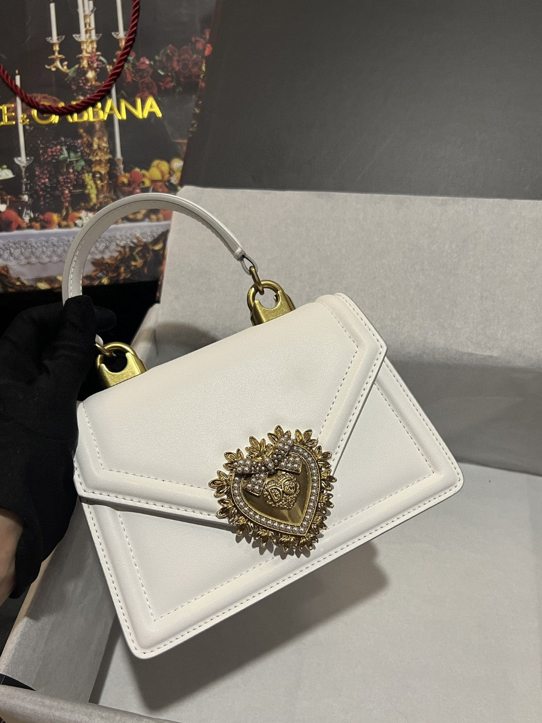 Top Quality Small Devotion Bag In Plain White For Women 7.5in/19cm Top Quality Top Quality6711AV89380002