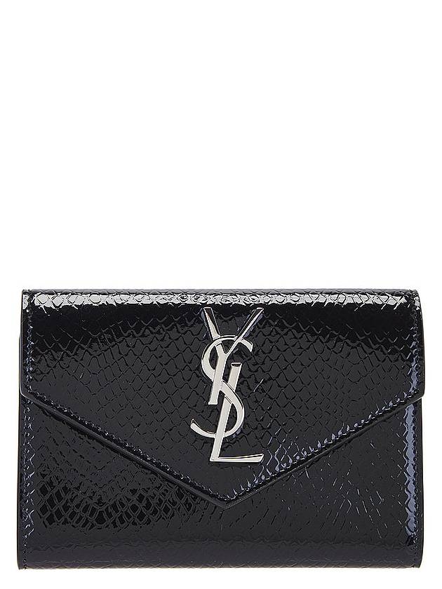 Luxury Saint Laurent Trending 2025 Cassandre Envelope Half Wallet Black