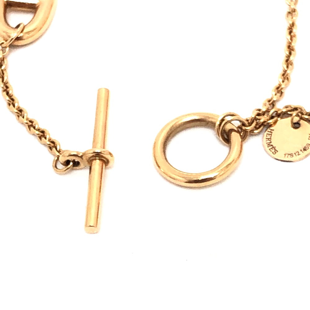 HERMES bracelet 18K Pink Gold gold 750PG Chene Dunkle Medor Ronde Multi Women  d