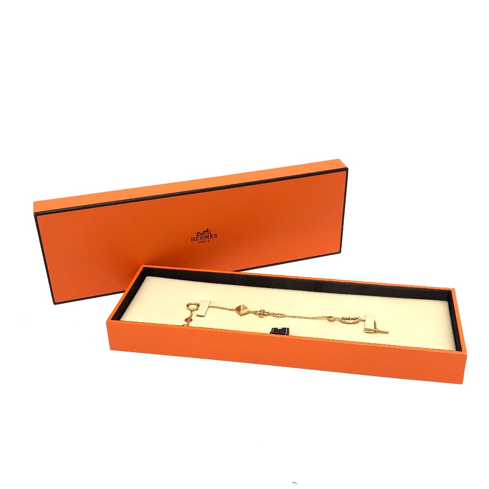 HERMES bracelet 18K Pink Gold gold 750PG Chene Dunkle Medor Ronde Multi Women  d