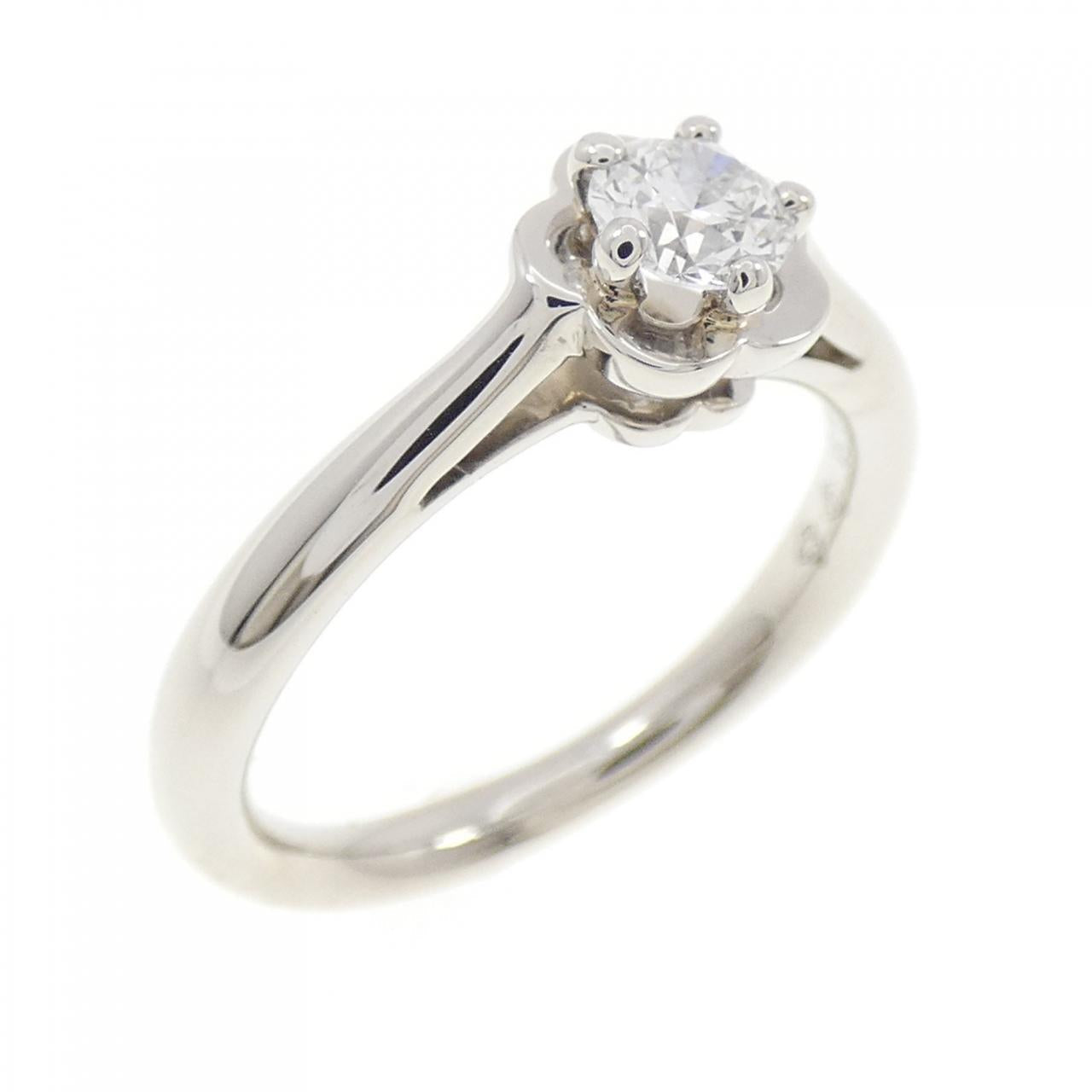 Chanel Camelia Platinum Ring Size 10.5
