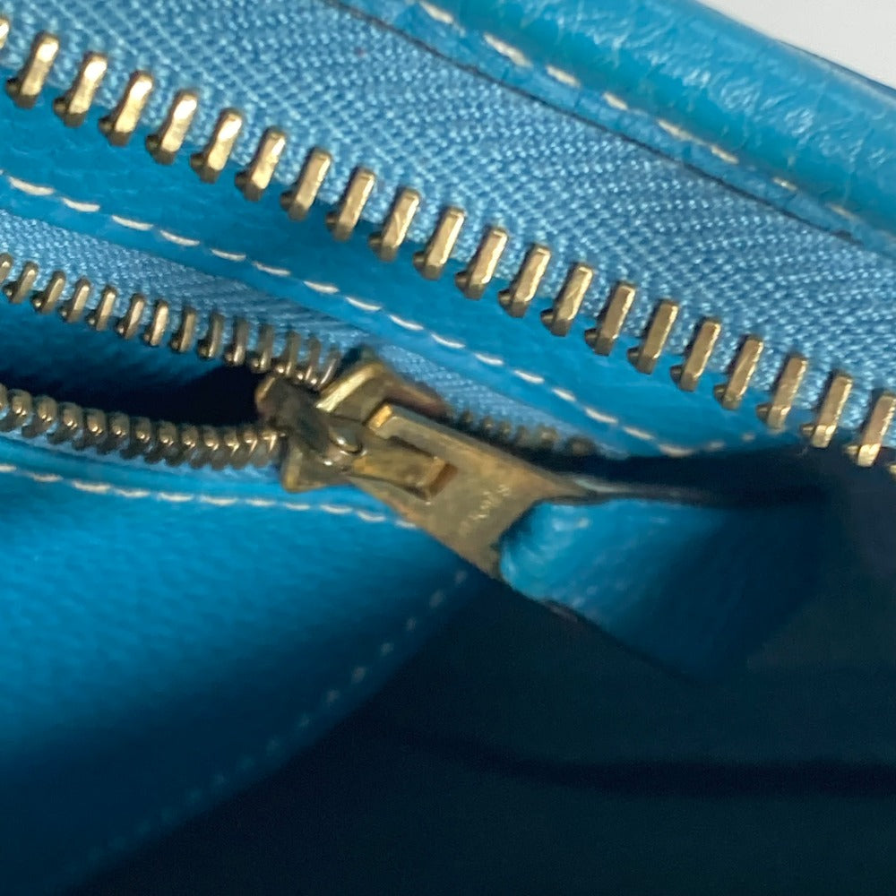 HERMES Shoulder Bag Togo blue Trim 31 Women  d