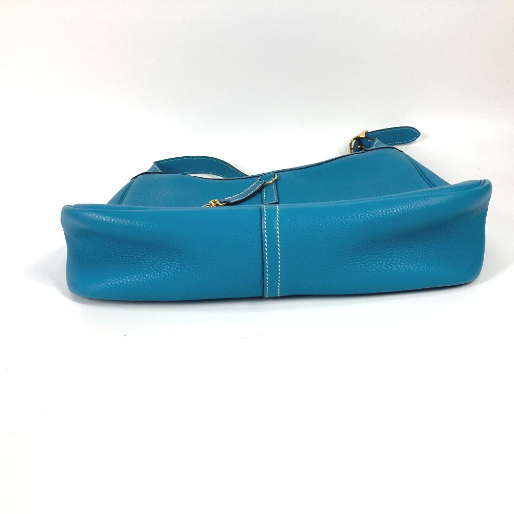 HERMES Shoulder Bag Togo blue Trim 31 Women  d
