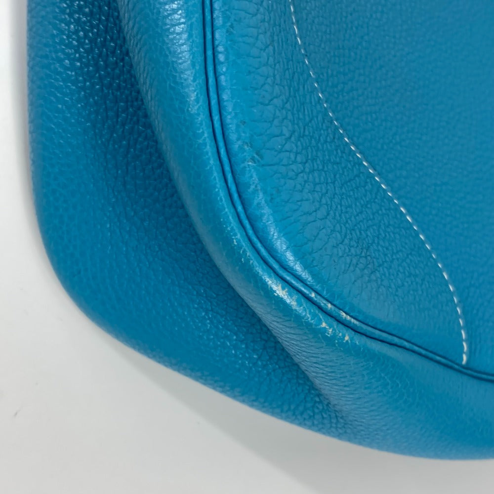HERMES Shoulder Bag Togo blue Trim 31 Women  d