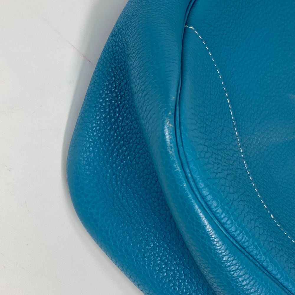 HERMES Shoulder Bag Togo blue Trim 31 Women  d