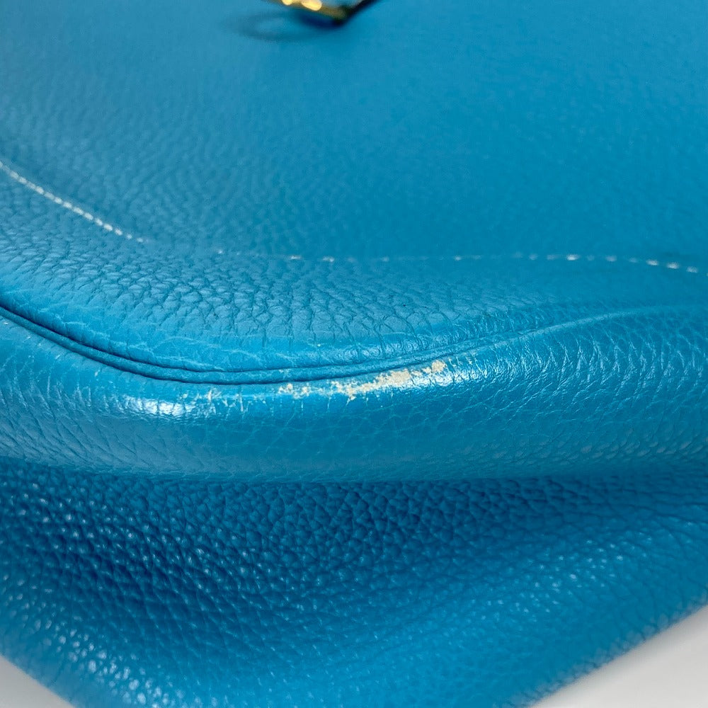 HERMES Shoulder Bag Togo blue Trim 31 Women  d