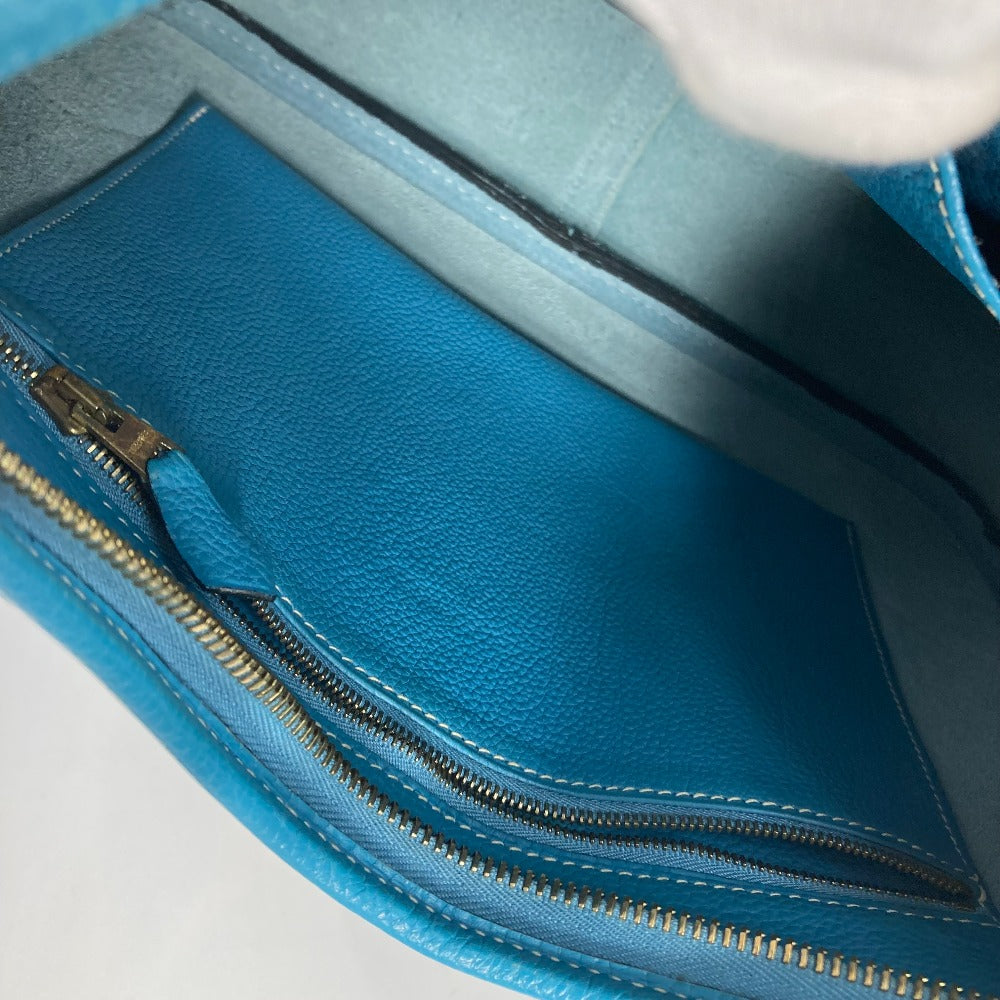 HERMES Shoulder Bag Togo blue Trim 31 Women  d