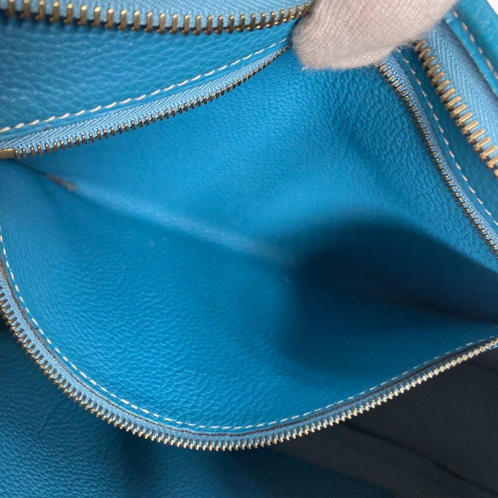 HERMES Shoulder Bag Togo blue Trim 31 Women  d