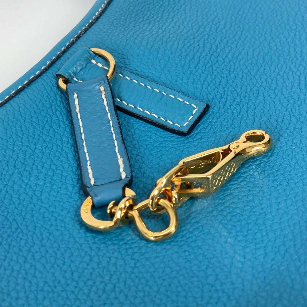 HERMES Shoulder Bag Togo blue Trim 31 Women  d