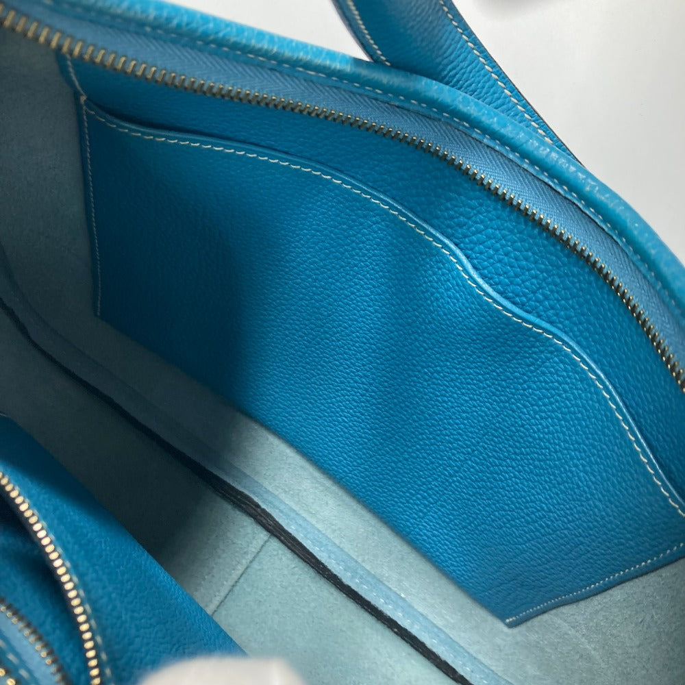 HERMES Shoulder Bag Togo blue Trim 31 Women  d