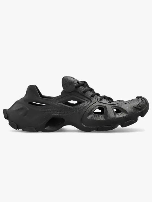 Luxury Balenciaga Trending 2025 HD Rubber Sole Cut-Out Low Top Sneakers Black