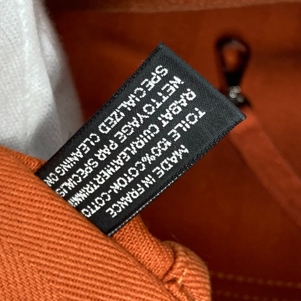 HERMES Tote Bag Canvas / Leather Orange bag handbag Valparaiso MM Women  d