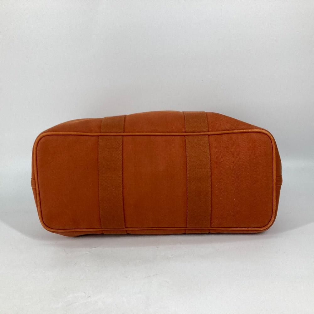 HERMES Tote Bag Canvas / Leather Orange bag handbag Valparaiso MM Women  d