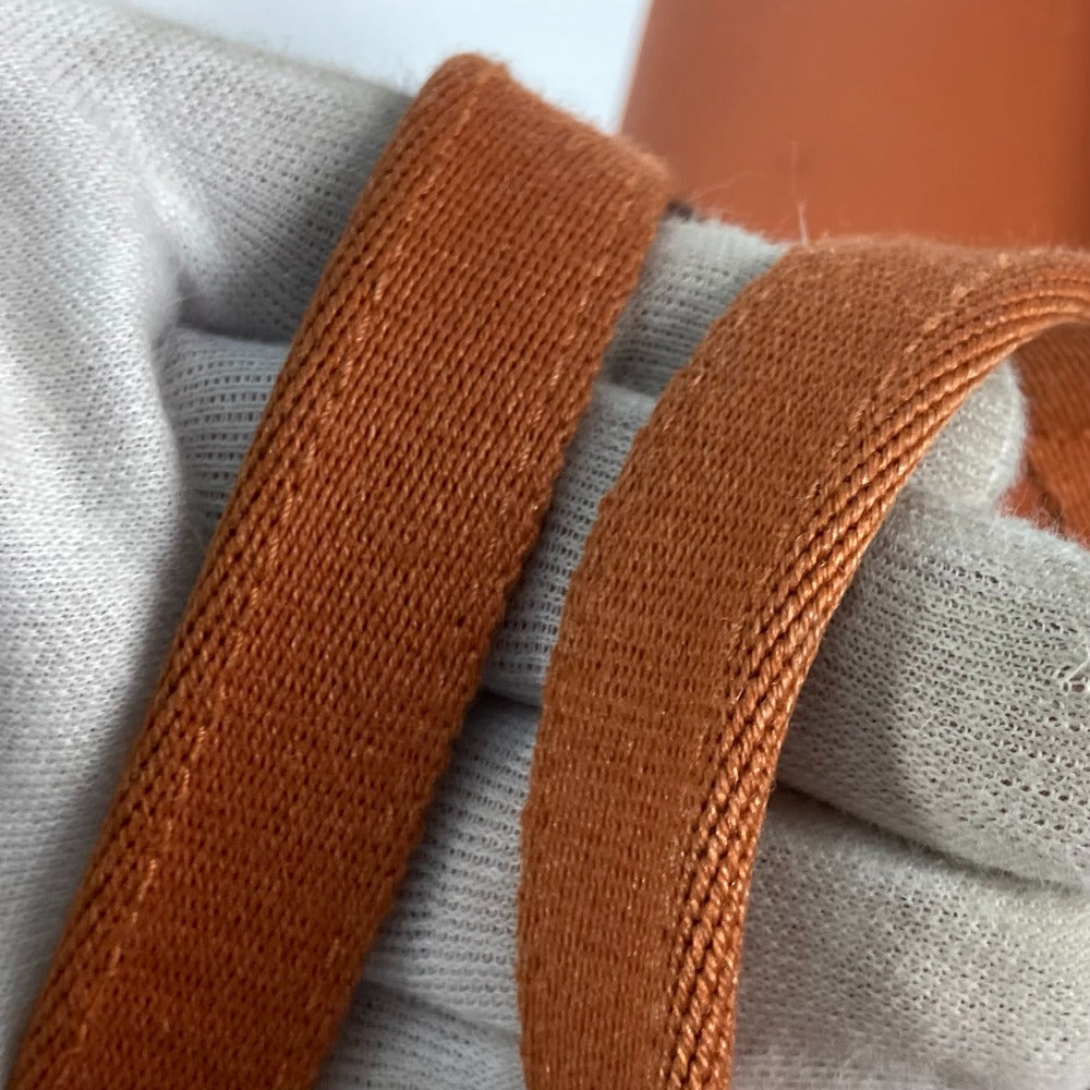 HERMES Tote Bag Canvas / Leather Orange bag handbag Valparaiso MM Women  d