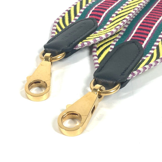HERMES Shoulder strap Canvas / leather multicolor Sangle Kaval Women  d