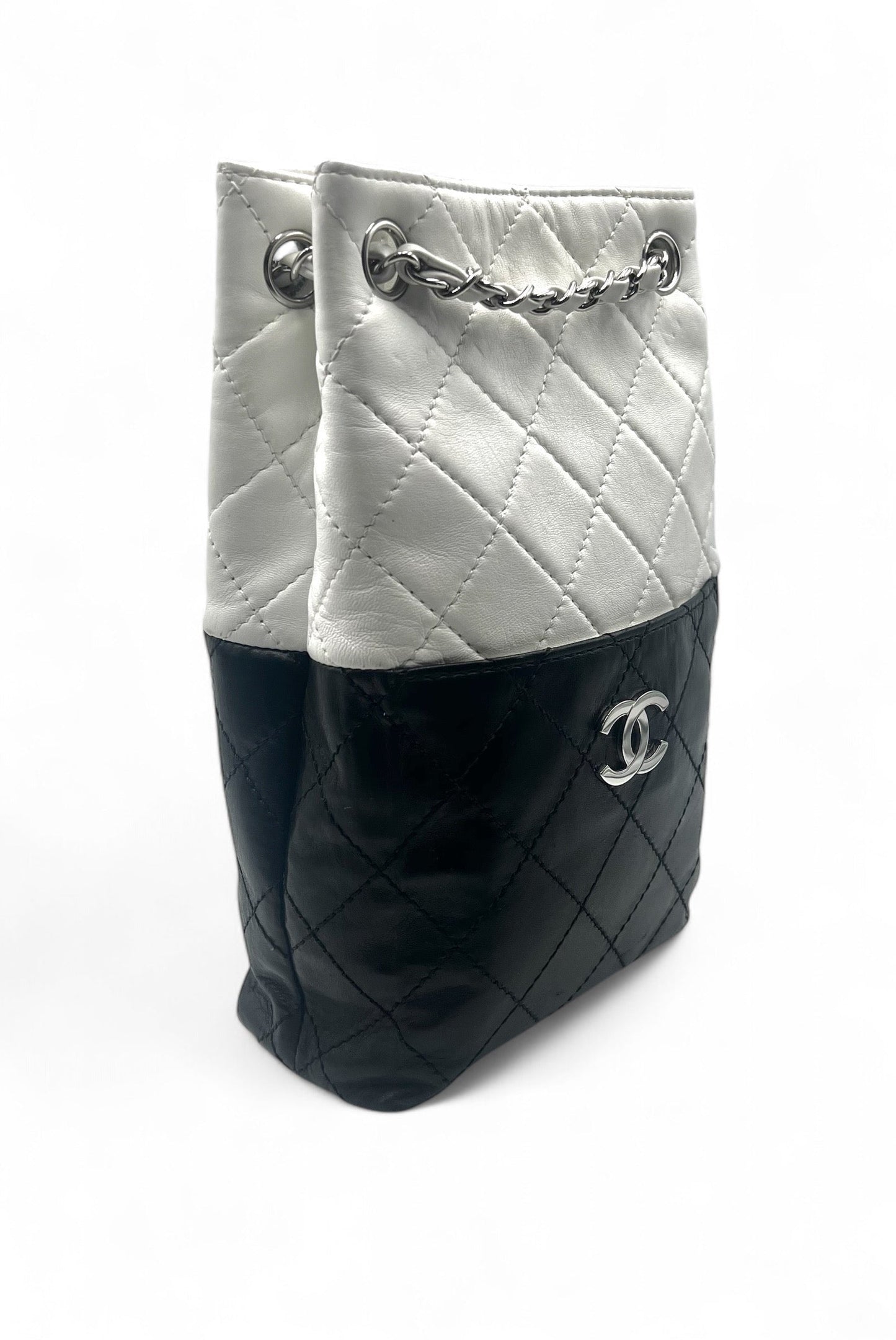 Chanel - Sac Shopping Vertical bicolore