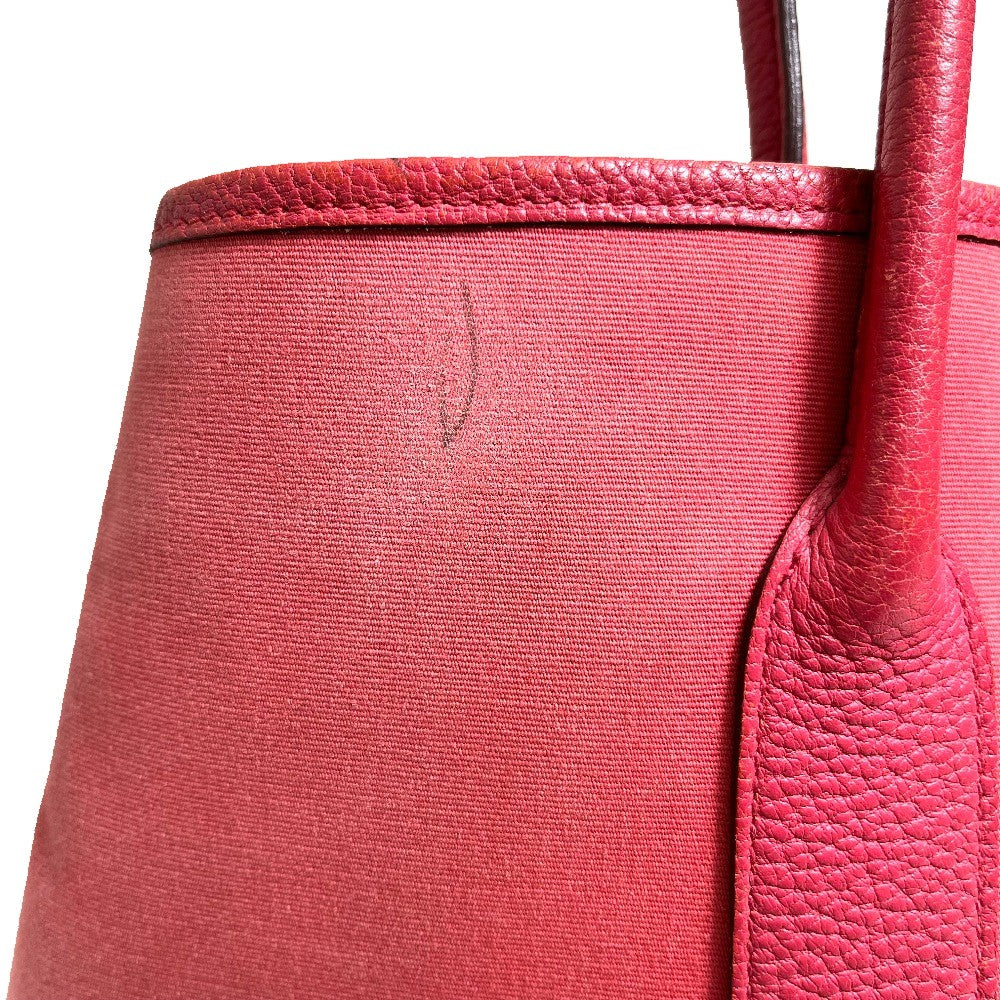 HERMES Tote Bag bag handbag Garden party PM Toile Officier / Vash Country pink Women  d