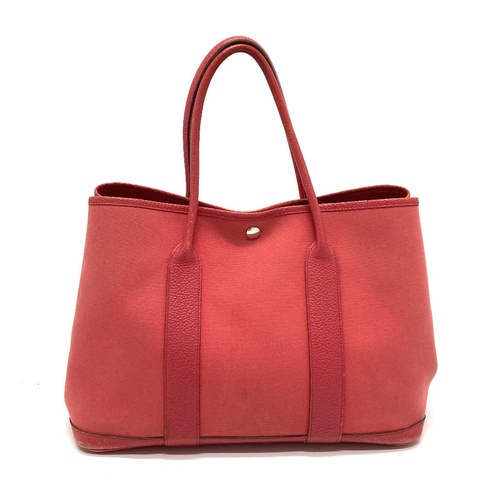 HERMES Tote Bag bag handbag Garden party PM Toile Officier / Vash Country pink Women  d