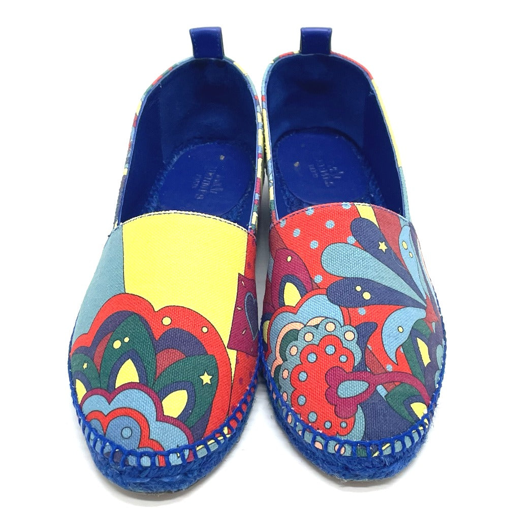 HERMES Slip-on cotton multicolor Espadrille Women 35  d