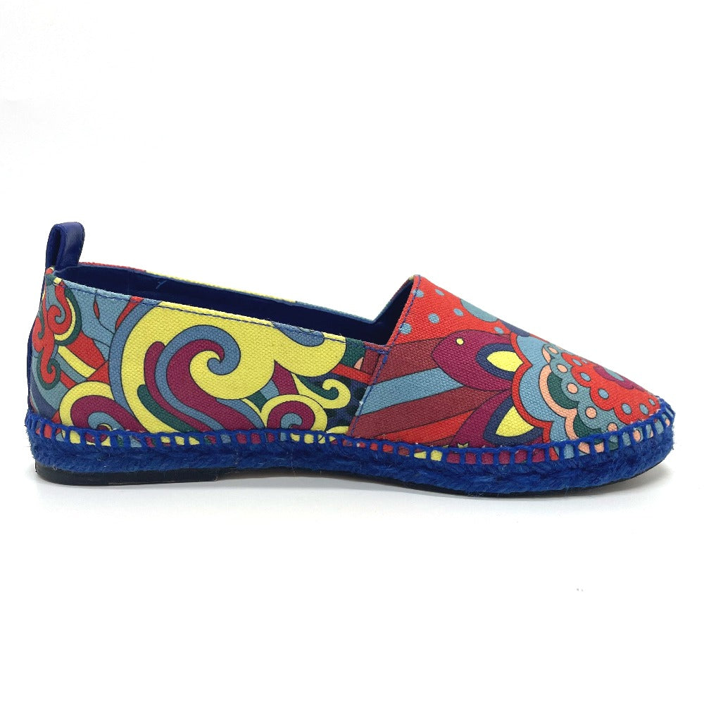 HERMES Slip-on cotton multicolor Espadrille Women 35  d