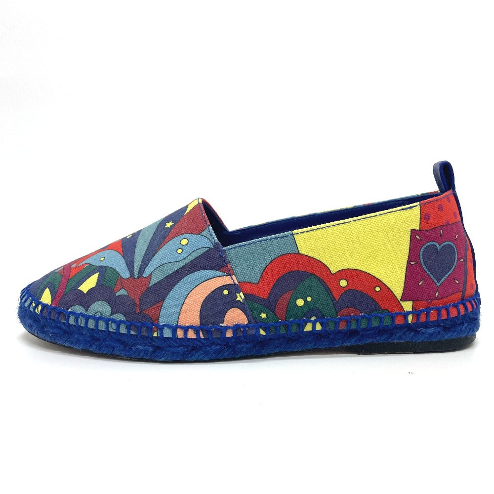 HERMES Slip-on cotton multicolor Espadrille Women 35  d