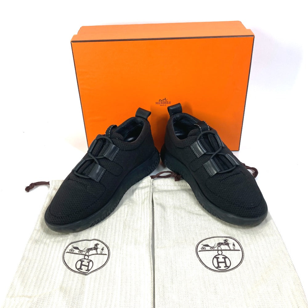 HERMES sneakers Mesh / leather black mesh Women 37  d