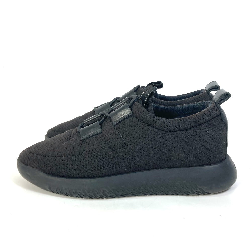 HERMES sneakers Mesh / leather black mesh Women 37  d