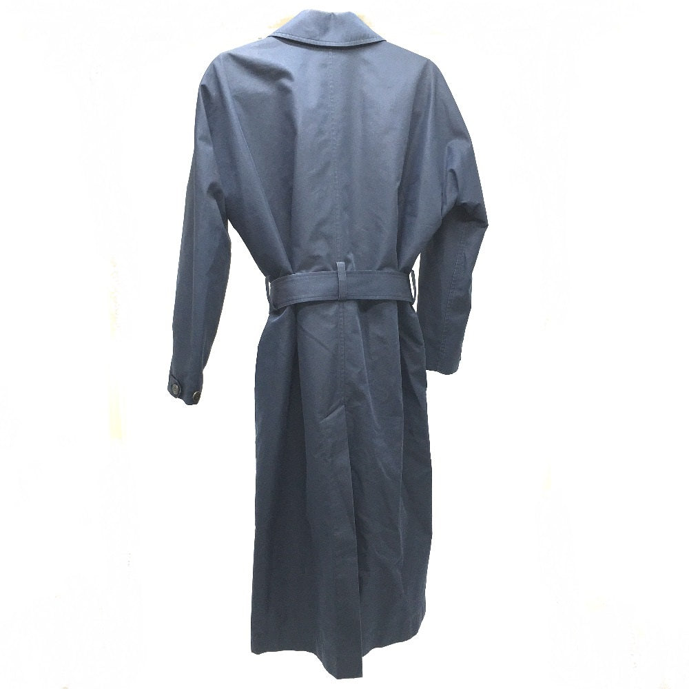 HERMES trench coat cotton Navy With belt Thin spring coat Women 34  d