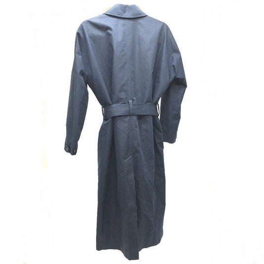 HERMES trench coat cotton Navy With belt Thin spring coat Women 34  d