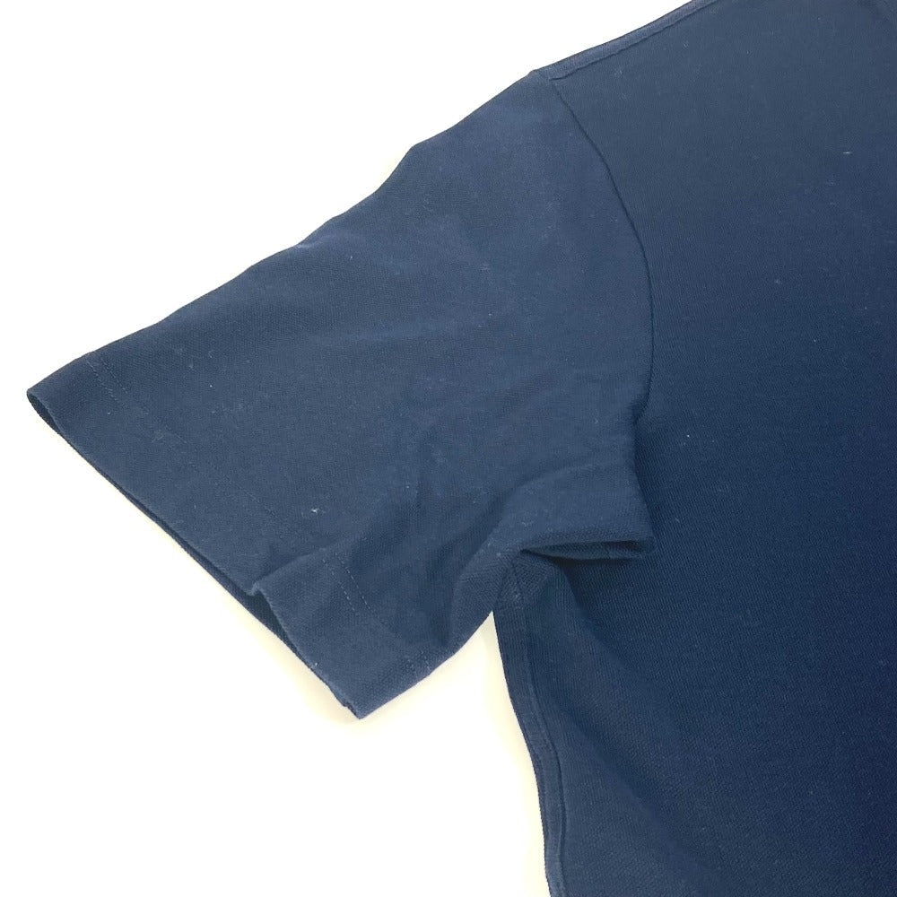 HERMES Short sleeve T-shirt cotton Navy Tops Apparel H embroidery mens XXL  d
