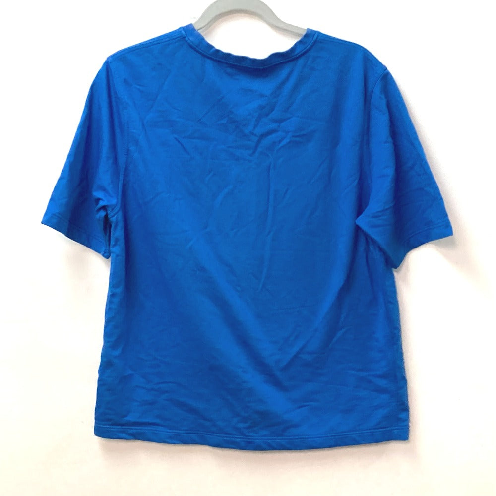 HERMES Short sleeve T-shirt cotton blue Hello Mr. Falier Patch mens M  d