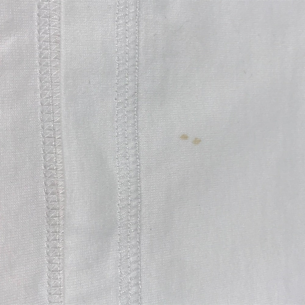 HERMES Short sleeve T-shirt cotton white logo Microcartouche Women 38  d