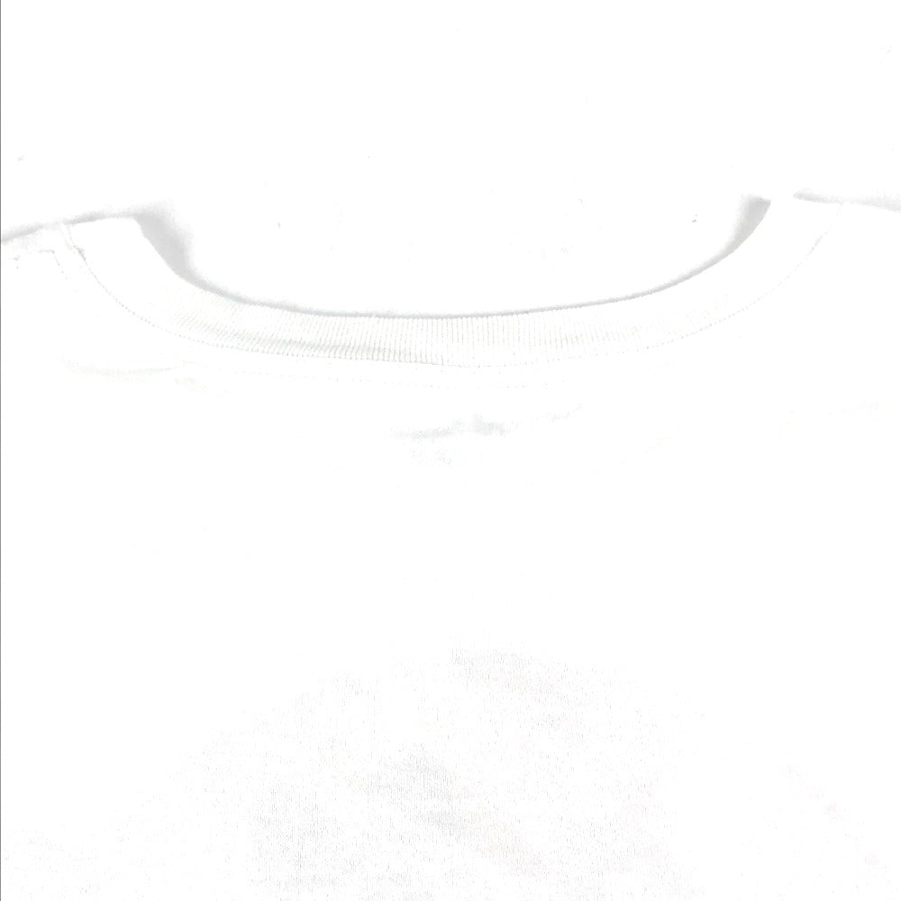 HERMES Short sleeve T-shirt cotton white logo Microcartouche Women 38  d
