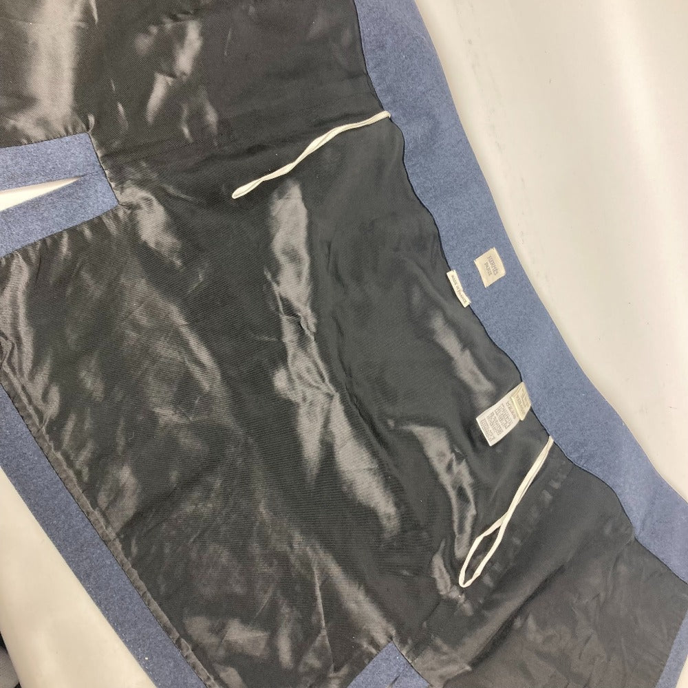 HERMES skirt wool Navy Plain Women 34  d