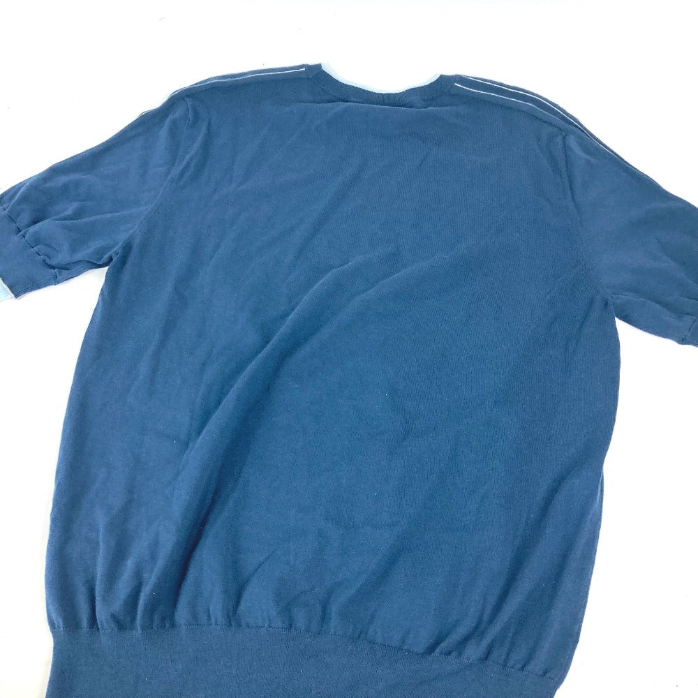 HERMES Short sleeve T-shirt cotton blue By color logo mens S  d
