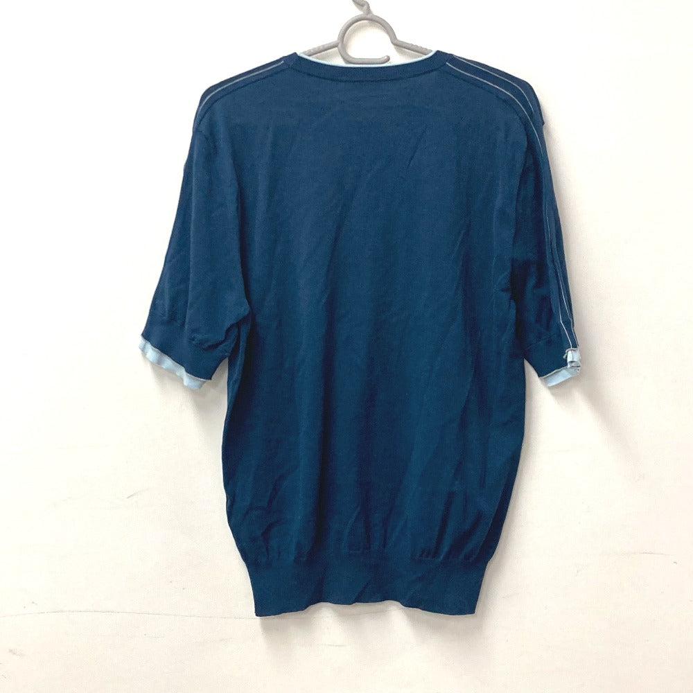 HERMES Short sleeve T-shirt cotton blue By color logo mens S  d