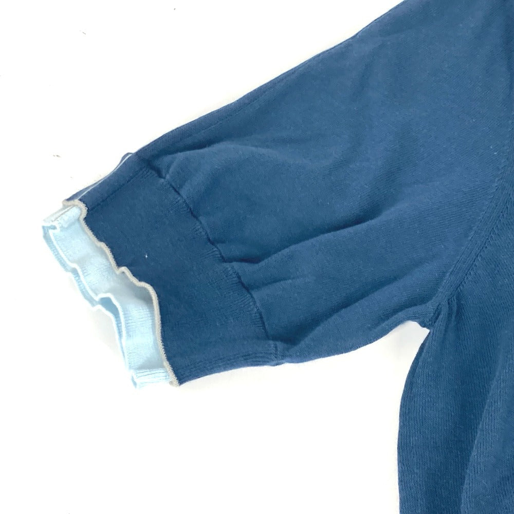 HERMES Short sleeve T-shirt cotton blue By color logo mens S  d