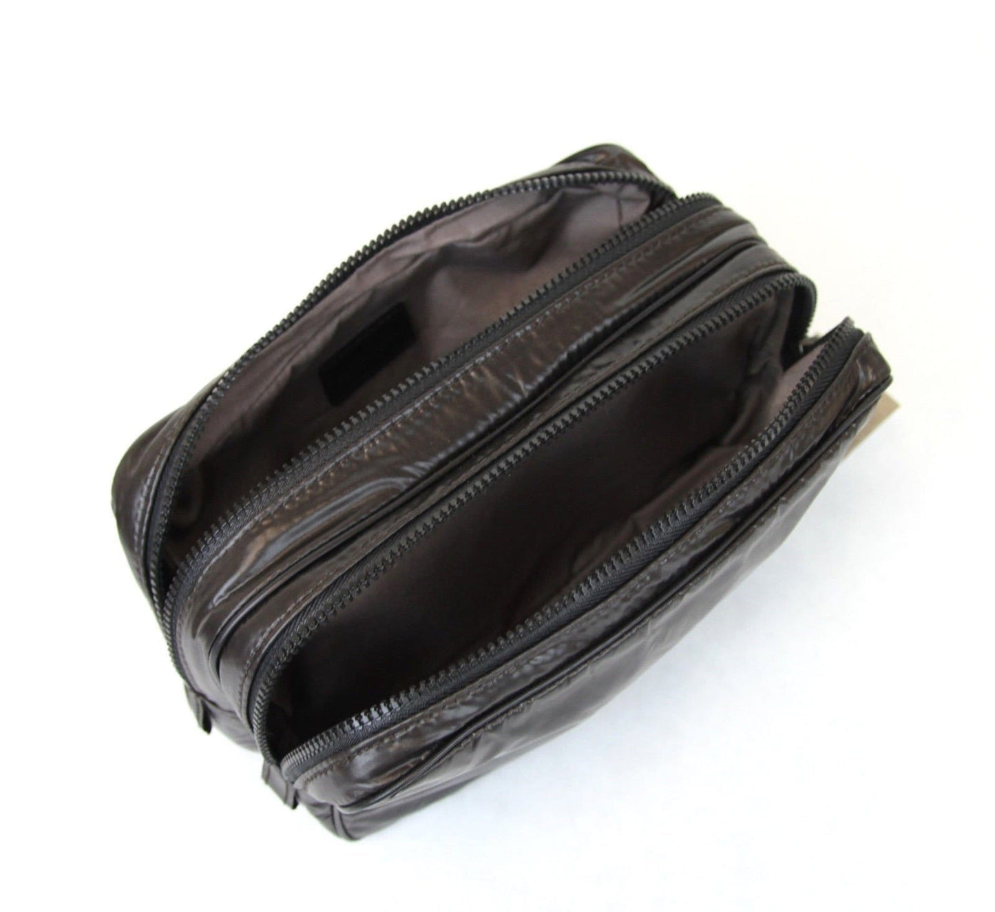 Bottega Veneta 245371 Men's Brown Nylon Small Travel Case Pouch Bag - Final Call