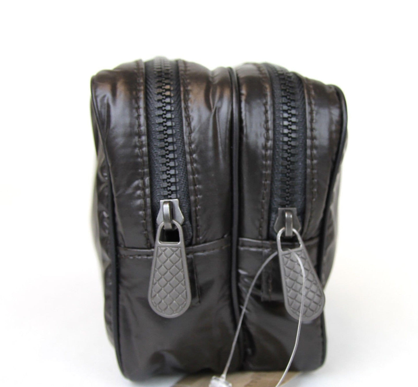 Bottega Veneta 245371 Men's Brown Nylon Small Travel Case Pouch Bag - Final Call