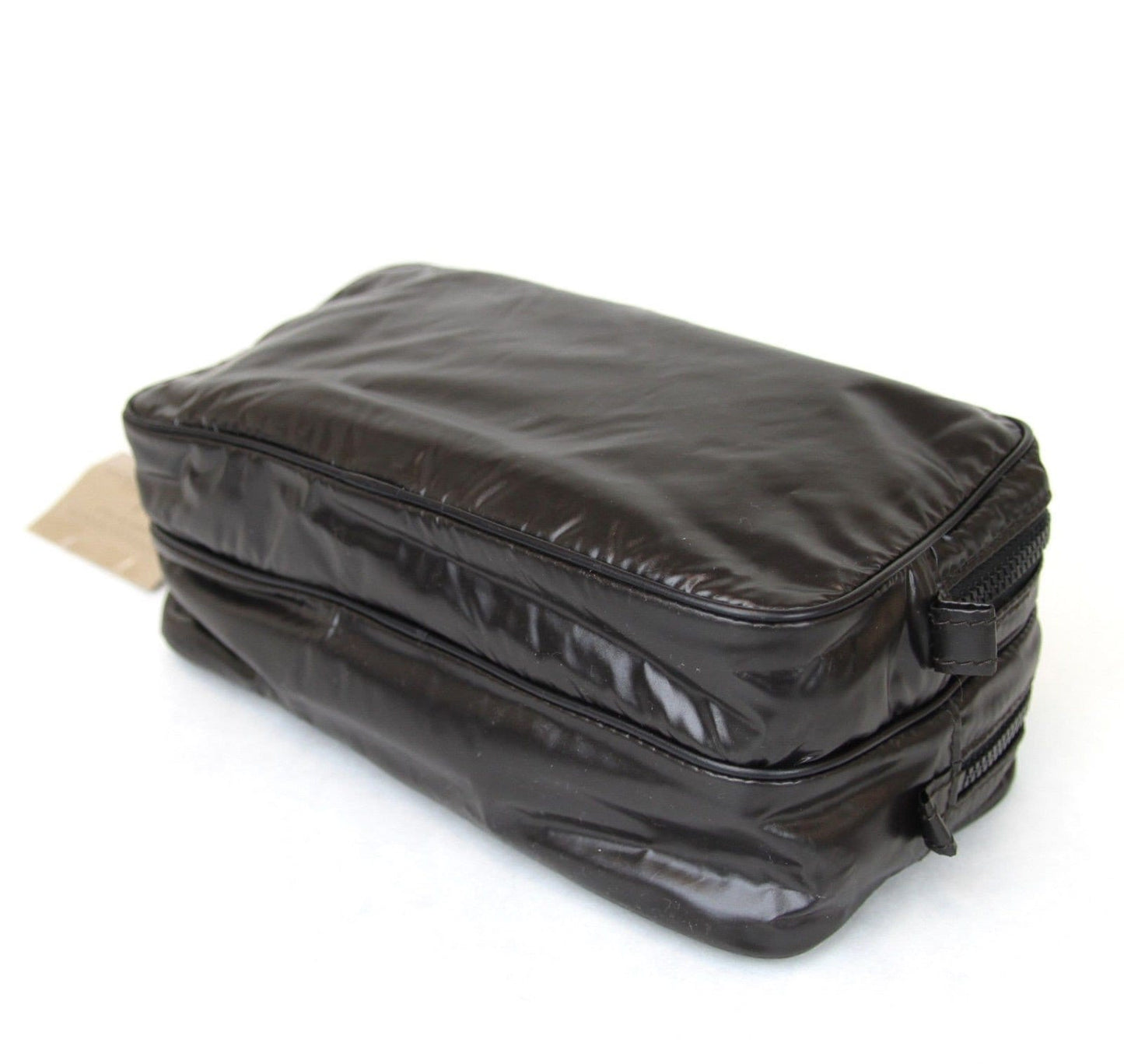 Bottega Veneta 245371 Men's Brown Nylon Small Travel Case Pouch Bag - Final Call