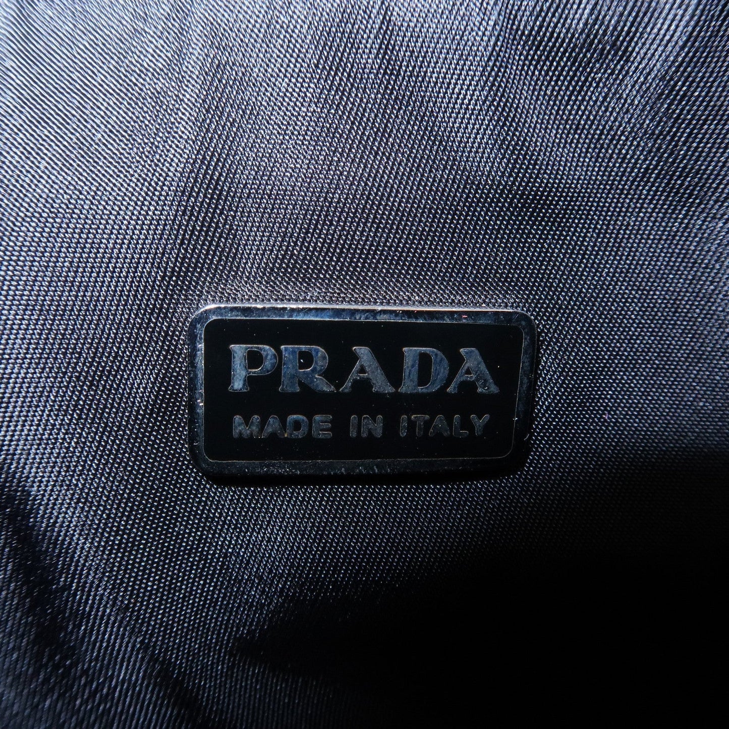 PRADA Felt Leather Shoulder Bag Hand Bag Gray Black  d