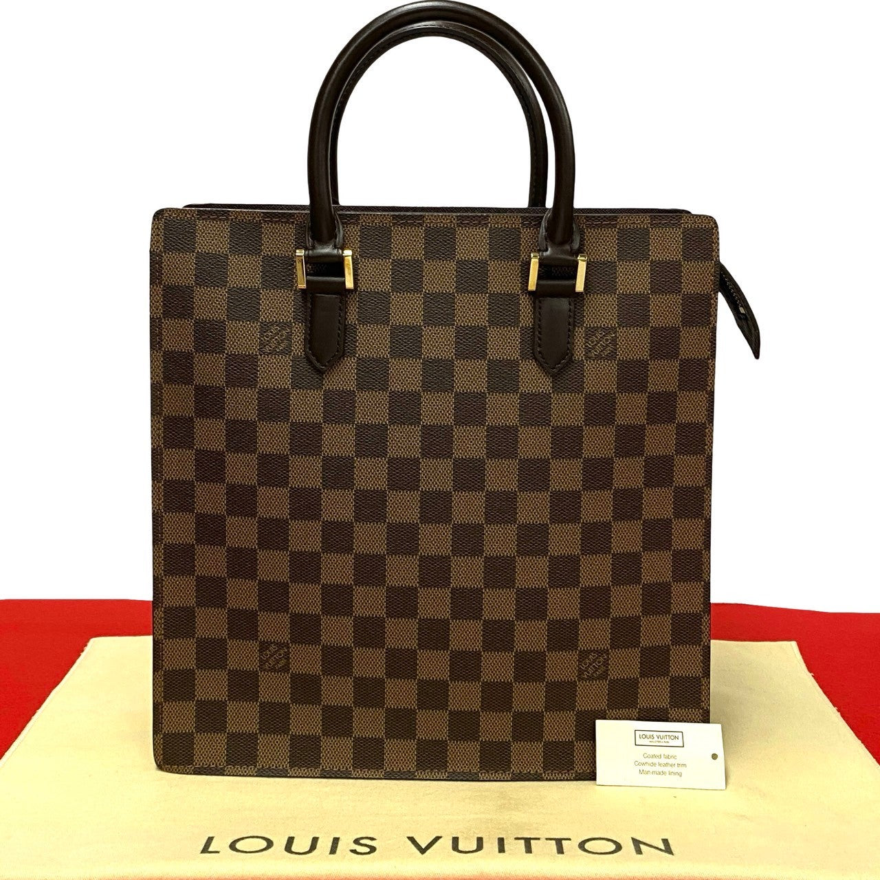 LOUIS VUITTON Handbag Leather, PVC Brown Damier Venice PM Women  d