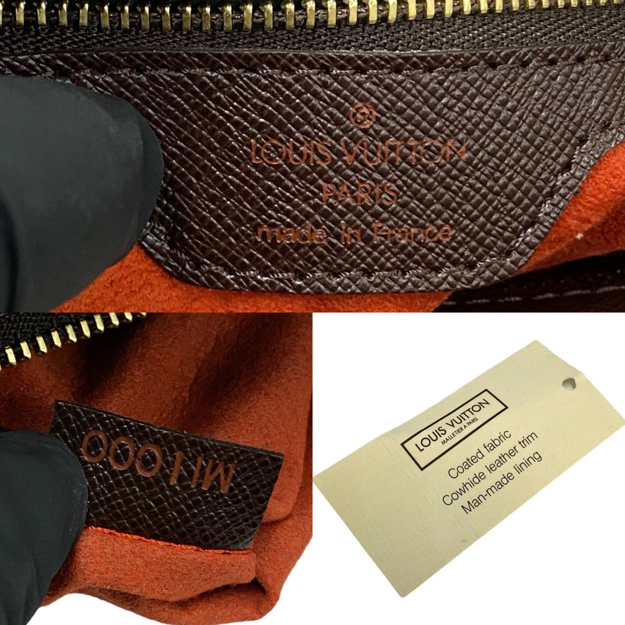 LOUIS VUITTON Handbag Leather, PVC Brown Damier Venice PM Women  d