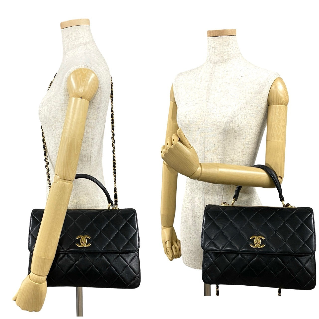 Chanel Matelassé Lambskin 2way Shoulder Handbag
