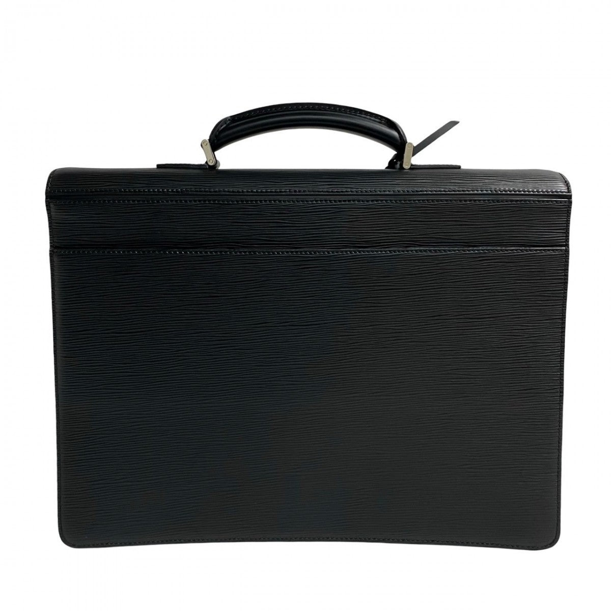 LOUIS VUITTON Business bag leather black Epi Laguito mens  d