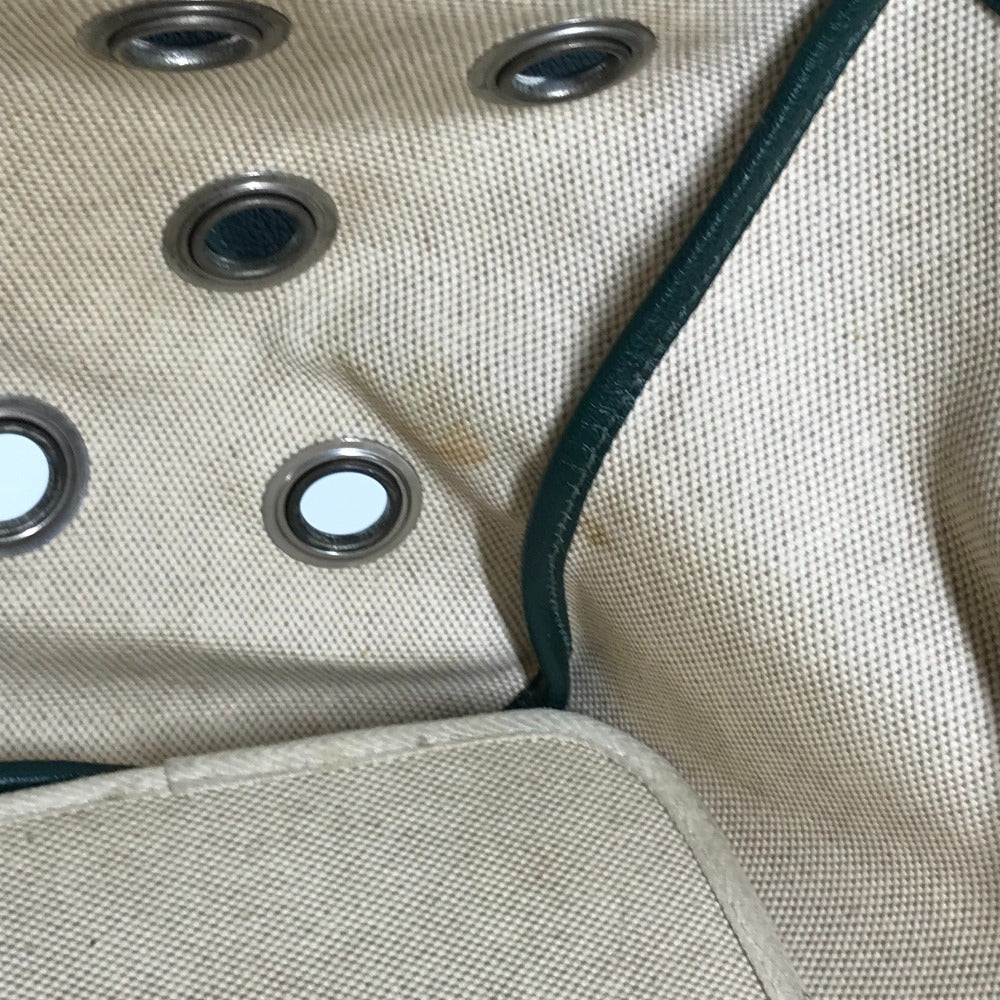 HERMES Shoulder Bag Leather , Leather/Coated Canvas beige Dog Dog Bag Sac de Transport pour Chien unisex(Unisex)  d
