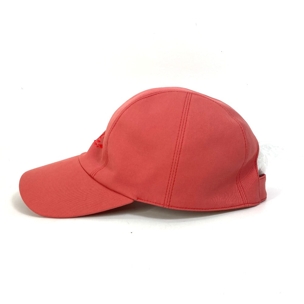 HERMES cap Cotton, Polyurethane Red logo Cap Davis H Primavera Women 57  d